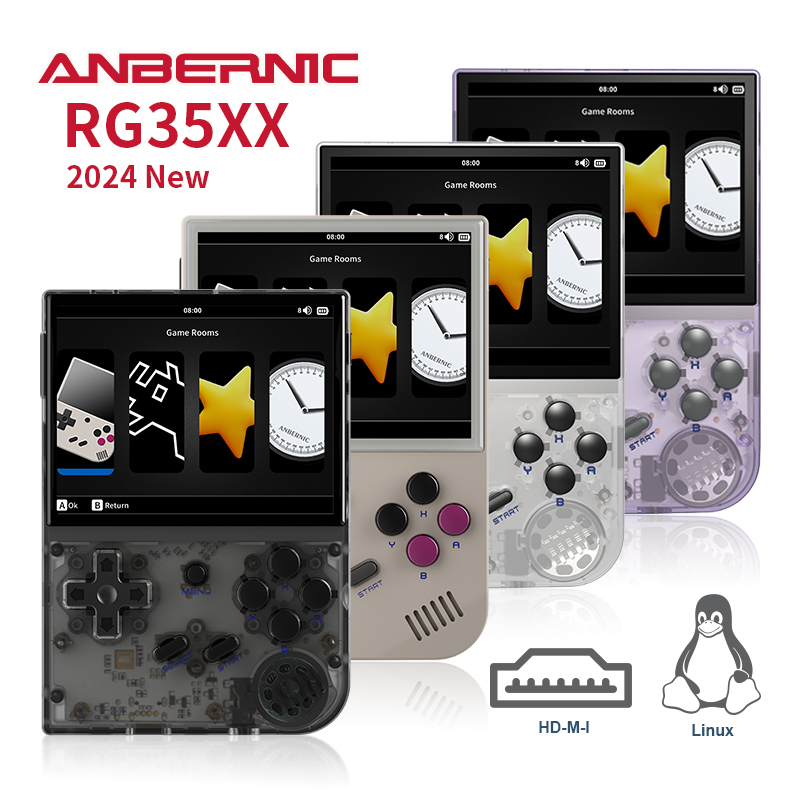 Gaming Console Under 5000 - ANBERNIC 2024 Neue RG35XX Retro Handheld