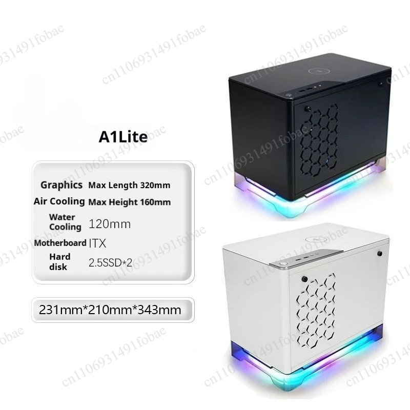 Gaming Console In - A1 Lite ITX Mini-Gehäuse Unterstützt 320mm