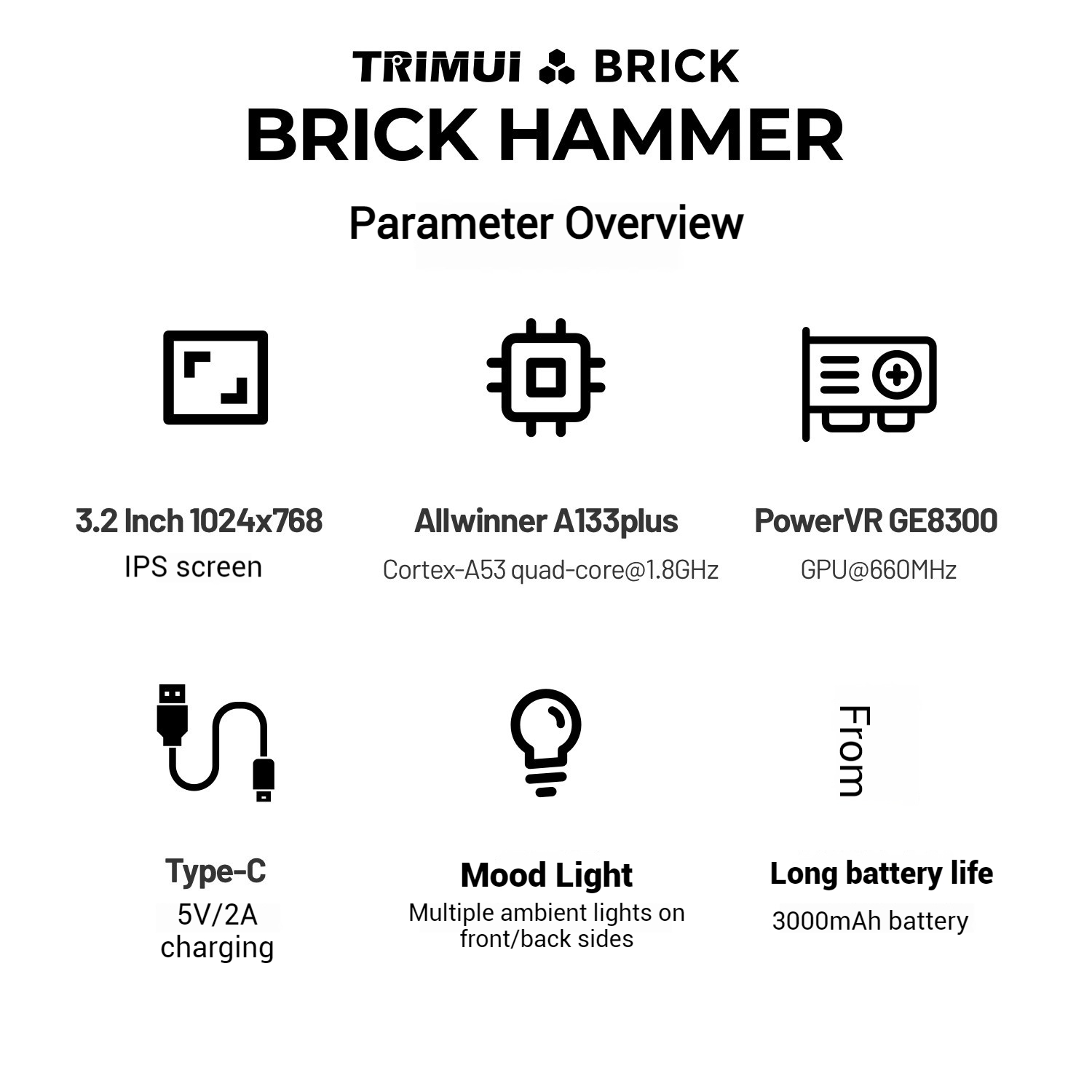 TRIMUI Brick Hammer Vollmetall – Gaming Console All Bewertung und Preis