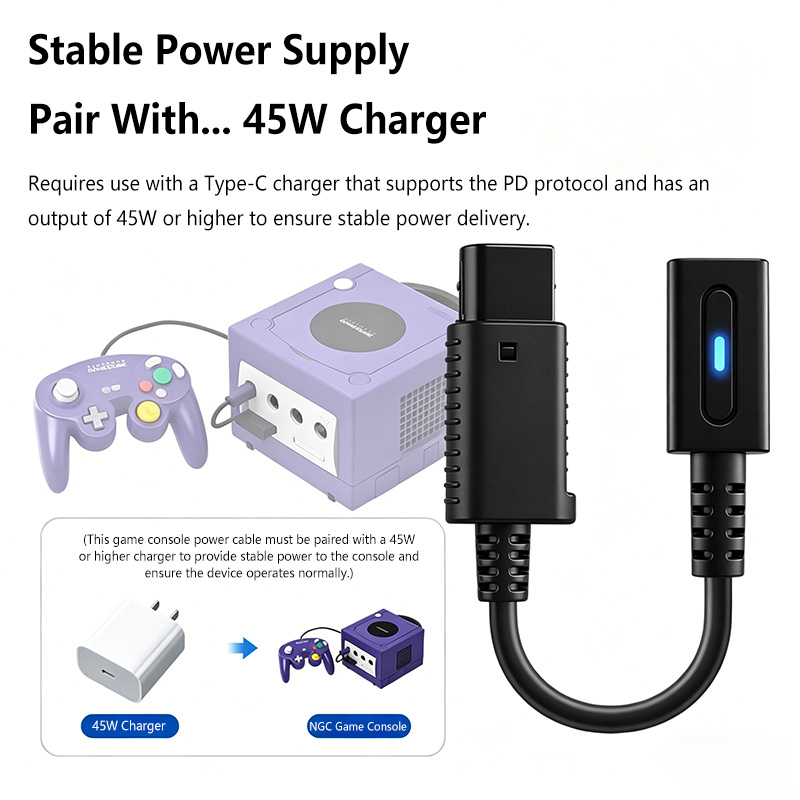 Typ-C 45W PD Ladekabel für NGC – Gaming Console Latest Bewertung und Preis