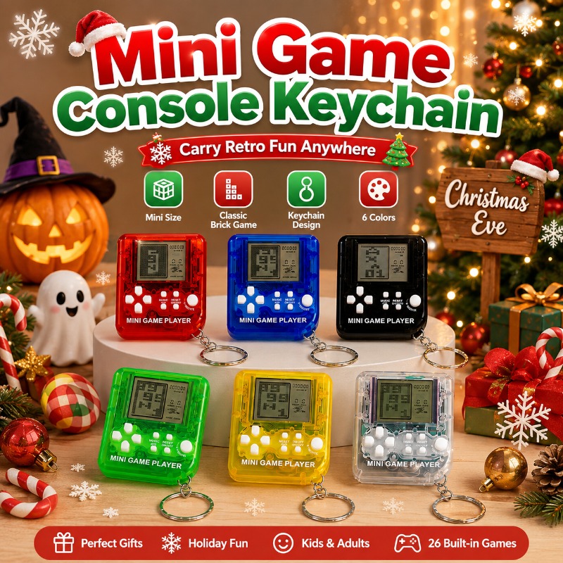 Mini-Tetris-Spielkonsole Schlü – Gaming Console Keychain Bewertung und Preis