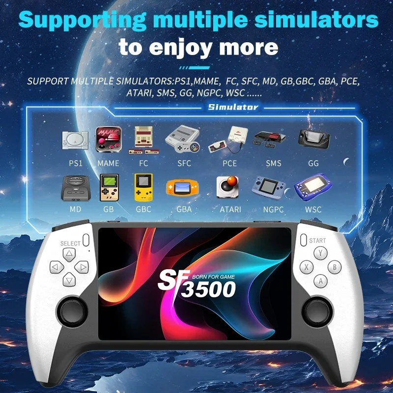 SF3500 Retro Handheld-Videospi – Gaming Console Under 5000 Bewertung und Preis